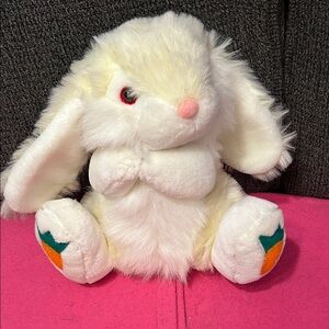 Fluffy White Bunny Plush Toy